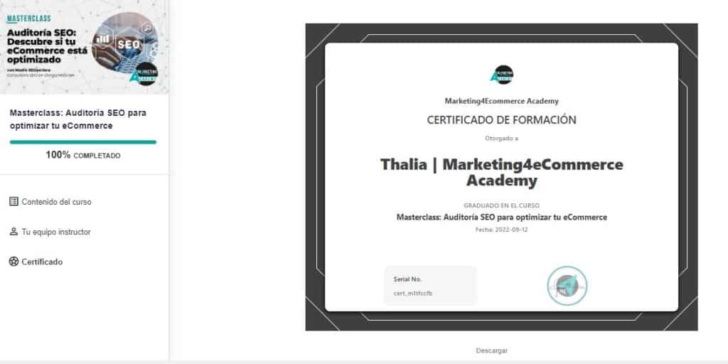 certificado online marketing4ecommerce academy